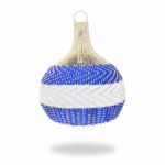 Lámpara de ratán color azul y blanco modelo Brava